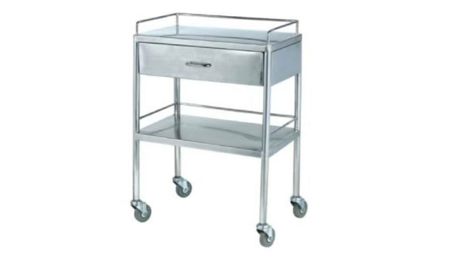 Stainless Steel Trolley with Drawer